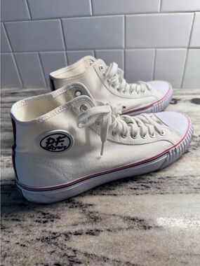 P.F. Flyers Center High-Top Sneakers White Retro Streetwear Size Men’s 12.5 W 11